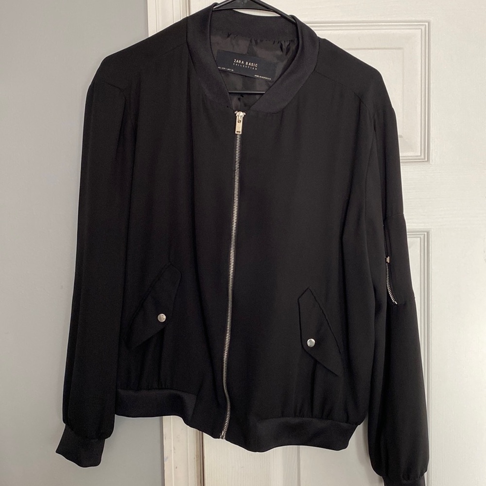 Black light bomber jacket